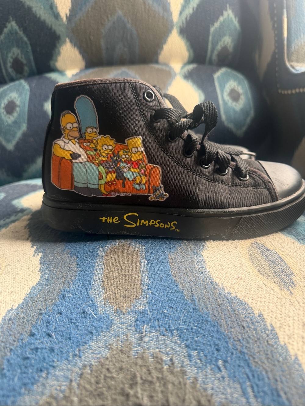 Heelys Kids Black Sneakers with Multicolor Simpsons Graphic